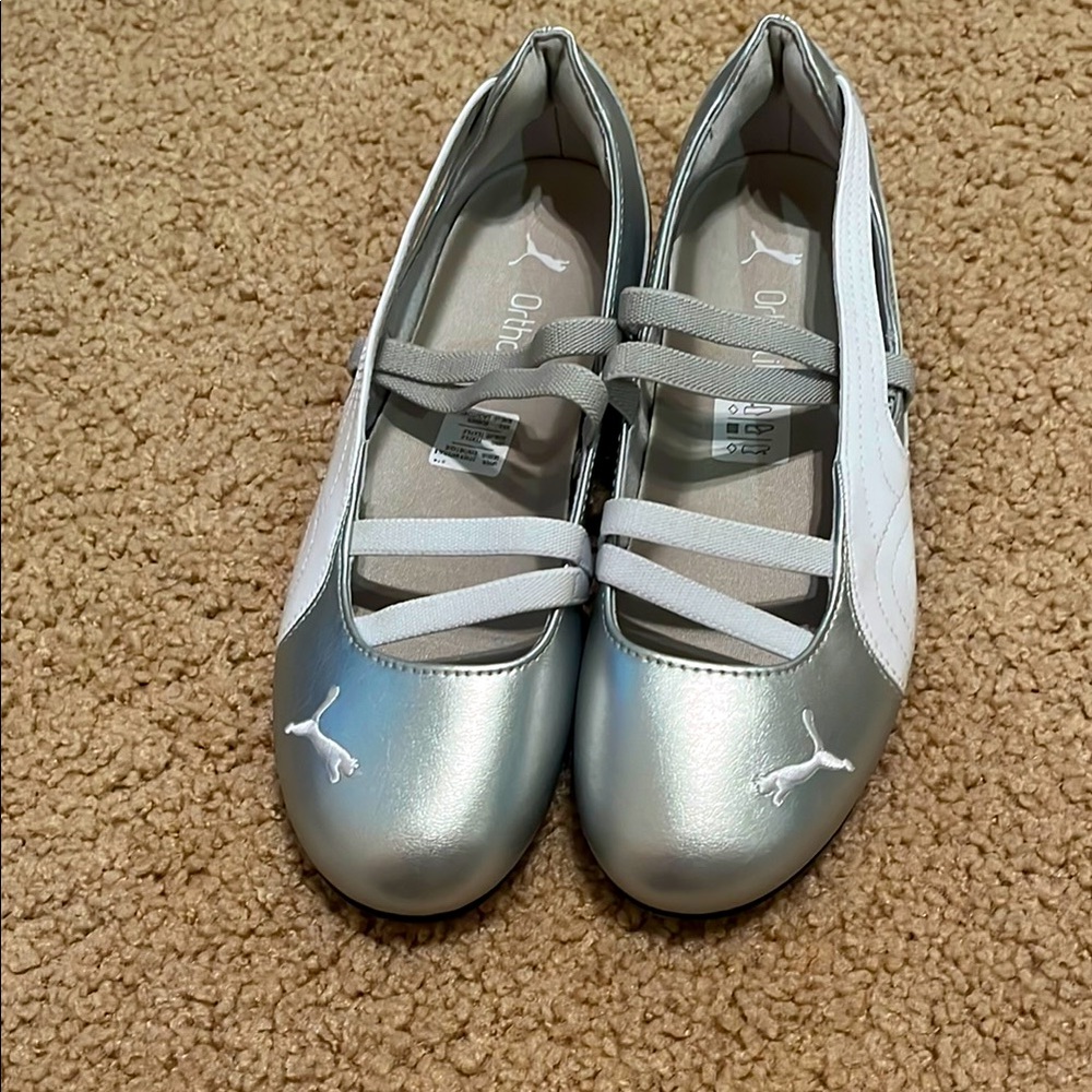 Puma speedcat ballet flats metallic